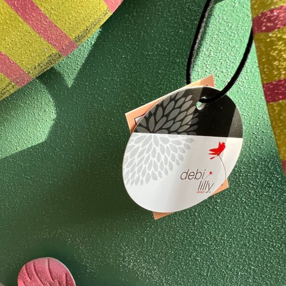 Debi Lilly Yellow Green Easter Bunny Rabbit Metal Standing Décor, 2 Qty - NWT - Picture 7 of 7